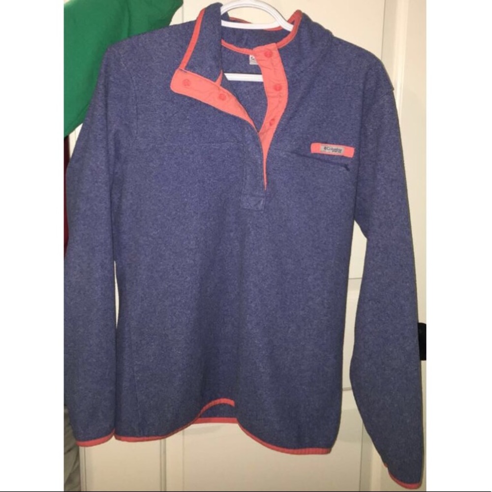 Columbia quarter button up fleece